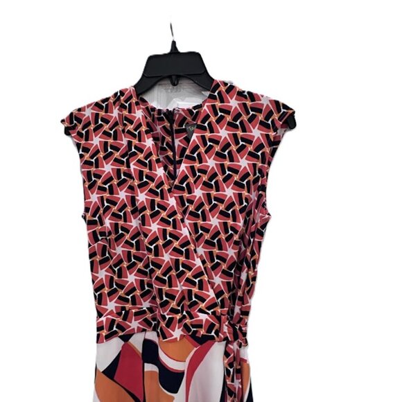 Taylor Dresses Short V Neck Wrap Jersey - Picture 3 of 10